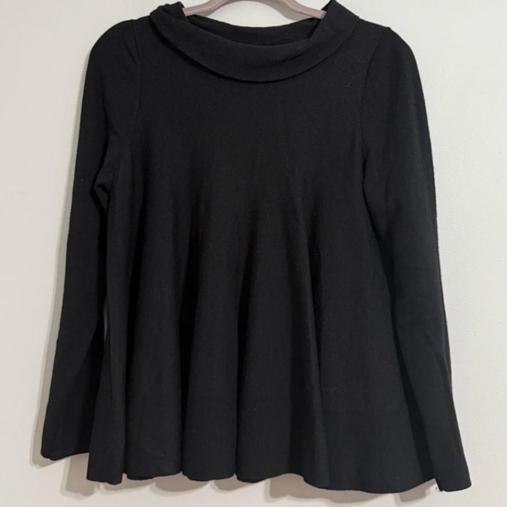 COS Wool A-line Cowl Neckline Voluminous Pleats Sweater